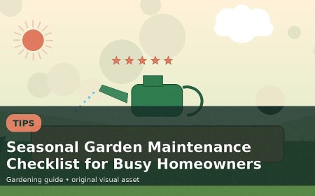 Seasonal Garden Maintenance Checklist for Busy Homeowners