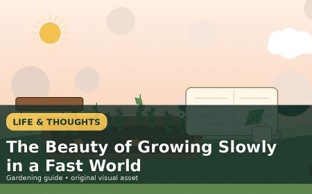 The Beauty of Growing Slowly in a Fast World