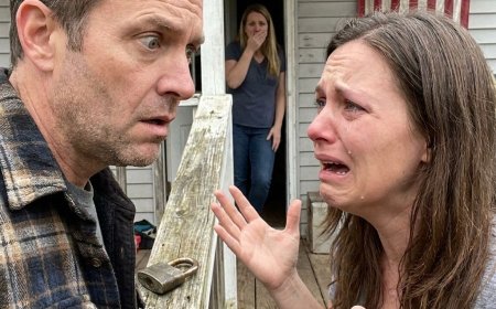 My neighbor’s HOA cut down six 40-year-old trees on my land for a better view—so I blocked their ONLY road. Now luxury SUVs are backed up, I’m being called a hero and a villain, and a woman just showed up saying my fence almost killed her son. WHAT WOULD YOU HAVE DONE?
