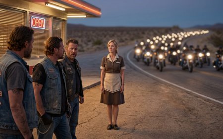 A Waitress Just Calmed A Biker Gang Raid Alone — But The Double-Flick Of A Diner Sign Summoned An Army
