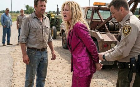 The HOA president smiled as my tractor was dragged away, certain I was just a broke mechanic with no power — but then the surveyor stuck a bright orange flag through her asphalt and whispered, “This isn’t her road.”