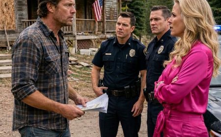 "Cuff him before he gets inside," she ordered the deputies on my porch — but when I pulled a folder from my glove box, her face went pale and the older cop raised his hand to stop her. What did the HOA president know about my grandfather's abandoned mountain house that terrified her more than the law?