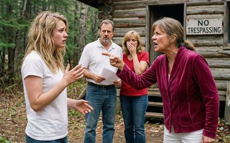 He found NO TRESPASSING signs nailed through his grandfather’s carved oak door — then the HOA queen tried to have him arrested on his own land. What the trail camera hidden under the porch captured next made the whole county go silent.