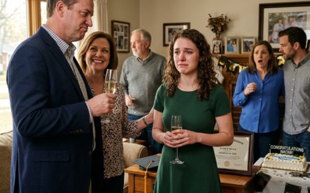 At my graduation party, Dad raised his glass and said I didn't deserve my success — my sister did. Three days later, I mailed them a folder containing every dollar I'd ever given them.