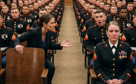 My sister mocked my Purple Heart in front of 300 Marines and told them I bought it. I walked to the General's podium and placed a tan folder down without a word. He said close the doors.
