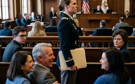 My family called me just the little sister in federal court while my parents watched and smiled. I walked to the bench in full dress uniform and the judge whispered two words. Close the doors.