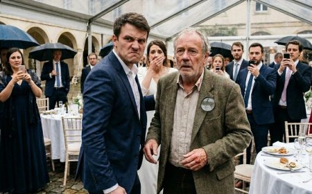 He slapped an old flea-market vendor at a luxury NYC wedding — then demanded security search him for stealing a family heirloom. The old man just wiped the wine off his face, lifted his brass magnifying glass, and said one sentence that made the groom go pale.