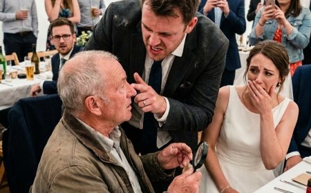 He poured red wine over a 76-year-old man’s face at his own wedding — then slapped him in front of 200 guests. He thought the old man was a nobody. Then the old man made one phone call.