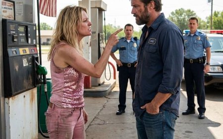 She Spat Gum in My Tip Jar, Demanded Free Gas, Then Called 911 — But When Every Cop Saluted Me, She Froze — Why Did She Think I Was Just the Gas Station Owner?