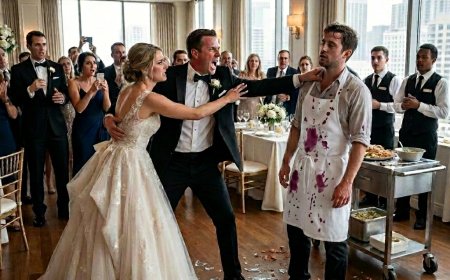 They Threw Wine in a 62-Year-Old Kitchen Helper’s Face at a Chicago Wedding — Then the Groom’s Father Whispered His Name and Every Chef in the Room Stopped Cold. What Happened Next Shut Down a $500,000 Reception.