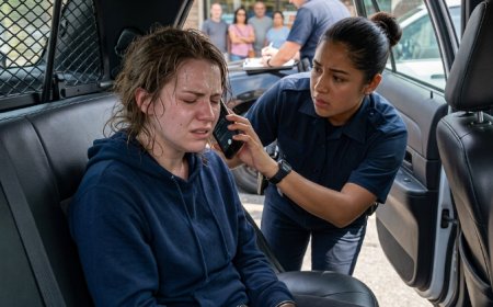 My neighbor called 911 reporting I stole my car as I recovered from heart surgery. The officer handcuffed me, kicked my cane, ignored my ID — I called my son.