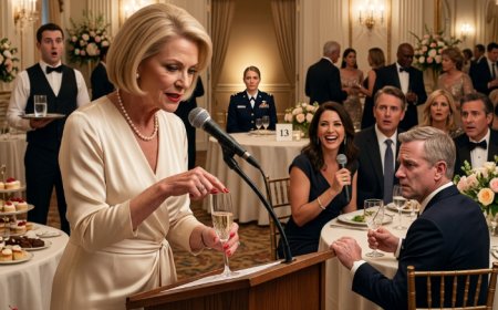 My sister called me a glorified gatekeeper at her wedding while my mother laughed into the microphone. Then her groom shattered his glass, marched to my table, and saluted.