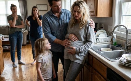 I walked through my front door and found my pregnant wife crying in the kitchen while my mother ate chips on my couch — then a plate shattered, and what my wife whispered next changed everything.