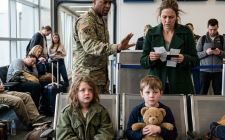 I watched a woman leave twin 5-year-olds at O'Hare Airport without looking back once — but what she didn't know was that a United States Army Colonel saw everything
