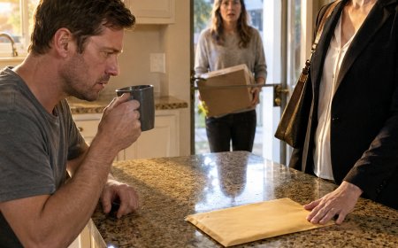 My wife slid divorce papers across the kitchen island like she was passing me the morning paper. The manila envelope on the counter this time had her name on the lies inside.