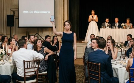 My sister put the word INFERTILE on a 10-foot wedding screen and 200 guests laughed while my mother sipped wine—but when I pressed one word on my phone, the richest woman in the room rose to her feet and my father’s 16-year lie started collapsing before they even cut the cake.