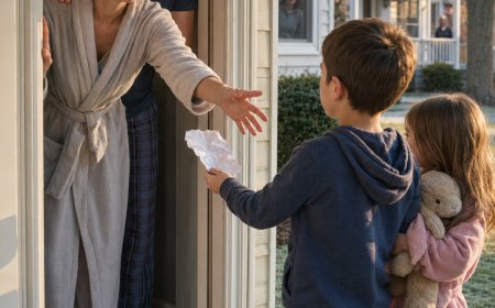 My sister left her two small children on my doorstep before dawn. The note in my nephew’s hand said only three words: “Your problem now.”