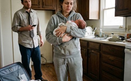 My husband said "Divorce" at 4:30 a.m. while I held our newborn son—the dinner I’d cooked for his family was still warm on the stove—but what I found in his company’s financial records before sunrise changed everything.
