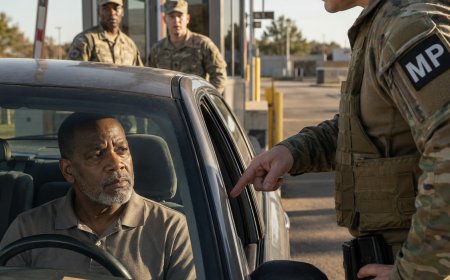 My retired ID was called fake at the base gate by a sergeant who swore I’d never served a day in my life. I reached into the glove box and placed a tan service folder on the dashboard without a word.