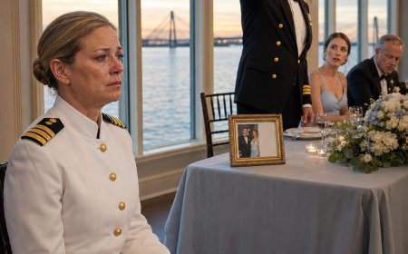 My father cut me out of the family photo and told the wedding I was just a phase. The groom stood up, raised his hand, and said three words I never expected to hear again. Admiral Hayes, ma'am.