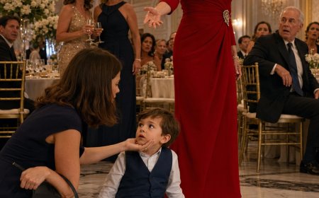 My son asked for one piece of wedding cake and said thank you. My mother-in-law snatched the plate and screamed until he fell — the bakery receipt was still in my purse.