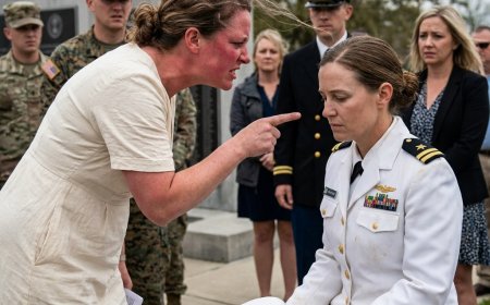 She told me to stop staring at her husband — loud enough for every soldier on that parade field to hear. She didn’t know why the general kept glancing at my briefcase. Who really came to take command?
