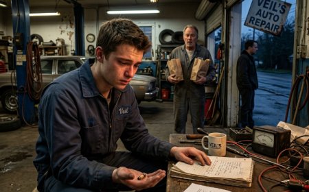 My father taught me to see what's actually there, not what someone tells me is there. I sat in my dead dad's garage with a burned fuse in my hand and a legal letter on the workbench.