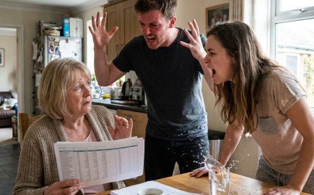 He asked me to retire early to save them from daycare costs — then his wife’s secret text message lit up the kitchen table and everything I knew about my son shattered in an instant. What I found in that blue folder ended their marriage.