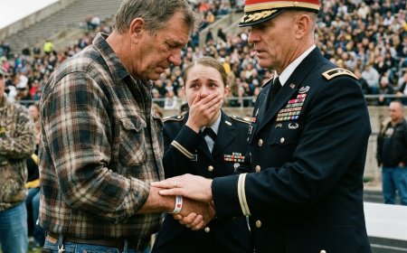 I drove eighteen hours in my old Freightliner to watch my daughter become an Army officer. A three-star general stopped his speech, walked across an entire stadium, and saluted me after noticing the worn leather band around my wrist.
