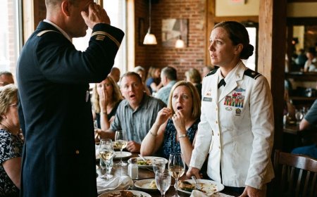 She called me a nobody while eating a $200 steak in a Virginia restaurant I had secretly paid for—then a military commander walked in, saluted me, and called me General. What do you think happened next?